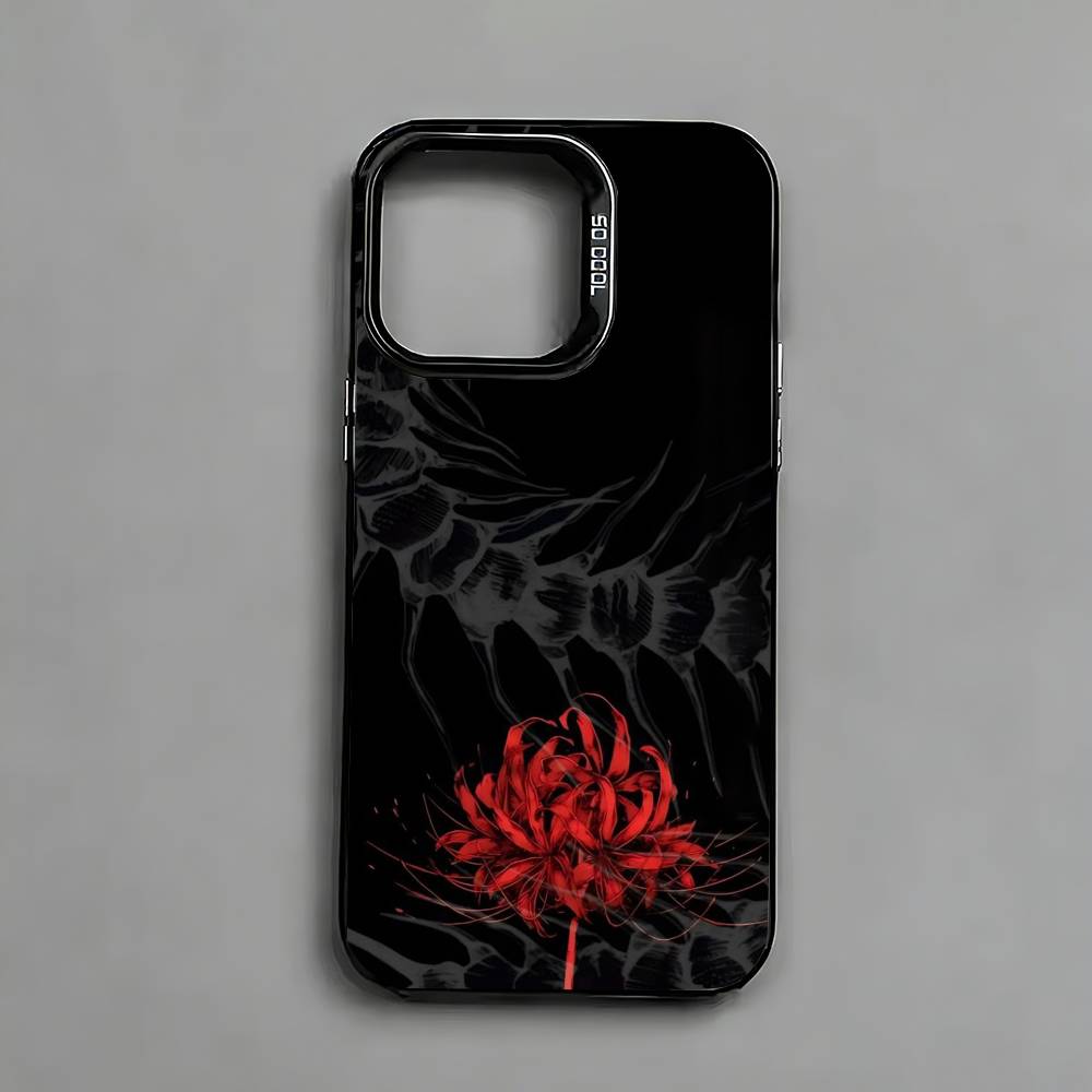 Гуль R-Красная Паукообразная Лилия Токио-о Чехол Для iPhone 17,16,15,14,13,12,11 Plus,Pro Max,XS,Красочный Серебристый Черный Чехол iPhone13Pro