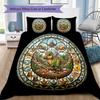 Prehistoric Glass Pattern Bedding,Quilt Set Quilt Cover Pillowcase Home Birthday Gift (1*duvet cover+2*pillowcase,without core)