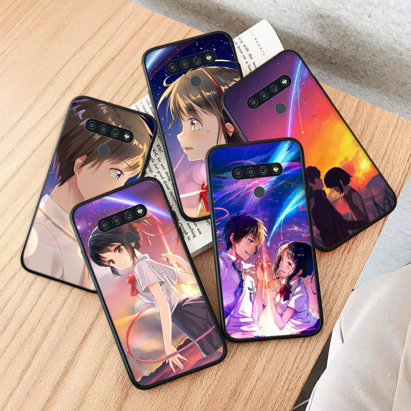 AD95 Your Name Black Case for Samsung Note 20 Lite S24 Ultra S23 S22 A05 A06 A11 A71 A15 A16 A13 A24 A25 A33 A52 A53 M55 M35 Sofe Cover