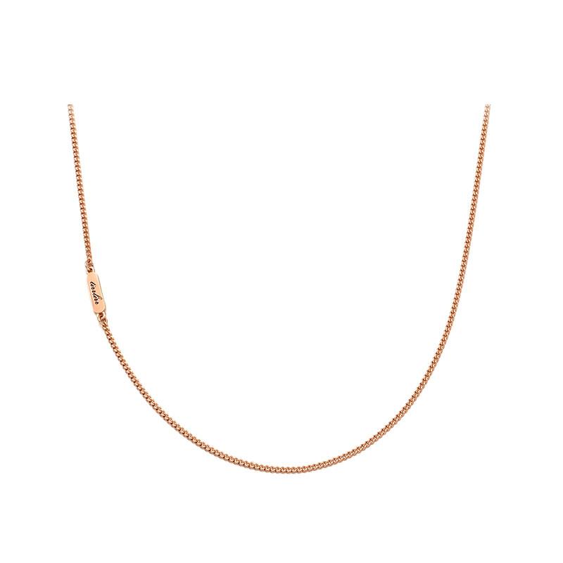 Tirrlirr Tiny Tag Silver Pink Necklace Tnssvp11976M
