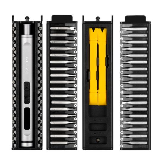 Screwdriver Set 40 in 1 Precision Electric Screwdriver with Magnetic Bits Storage Box High Torque Rechargeable Battery Type-C Charging Repair Tool