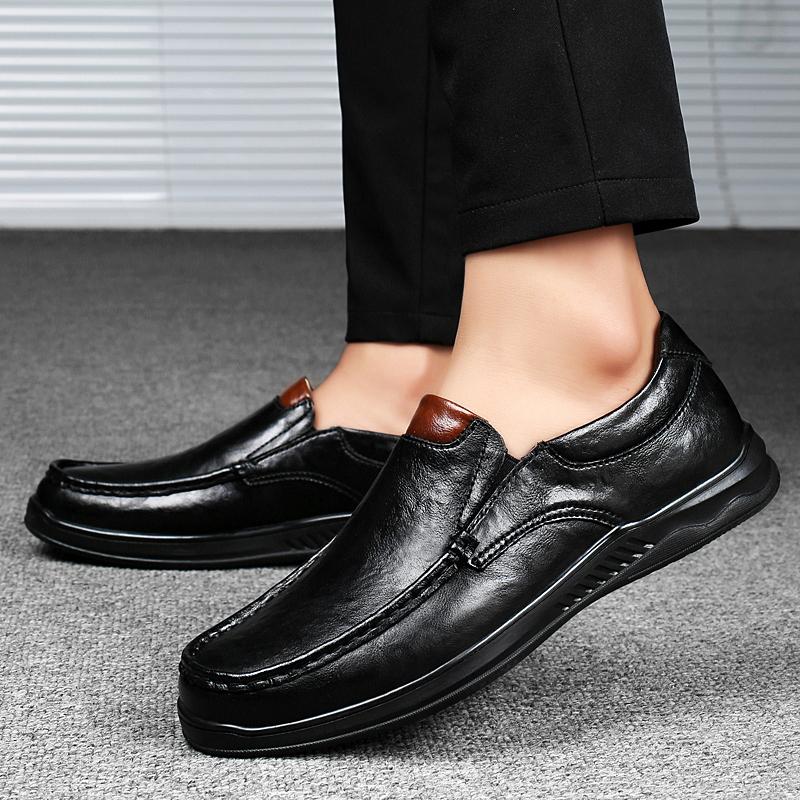 Модная высококачественная мужская обувь Стильные мужские мокасины из натуральной кожи — фото 5