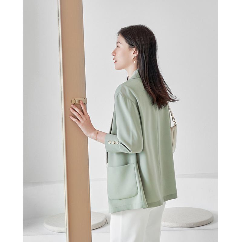 Women's High-Quality Summer Street-Style Loose Blazer with Sun Protection