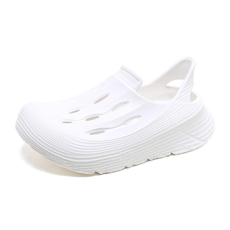 

Men s hole shoes summer wear casual stream shoes beach bag head non-slip deodorant couple cool slippers 35-36 білий
