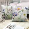 Customizable Watercolor Floral Plant Sofa Bed Cushion Cover Family Room Decor Throw Pillow Cover