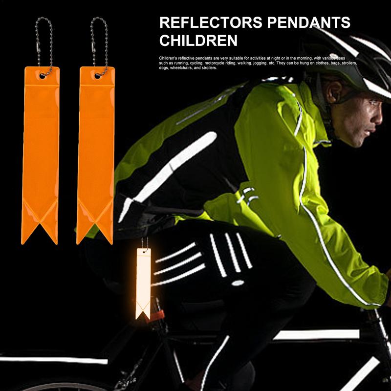 Reflektierende Anhänger 10 Stück Kindersicherheit Reflektierende Anhänger Gut sichtbar Nachts Spazierengehen Sicherheitsausrüstung PVC Reflektierende Anhänger Taschenanhänger