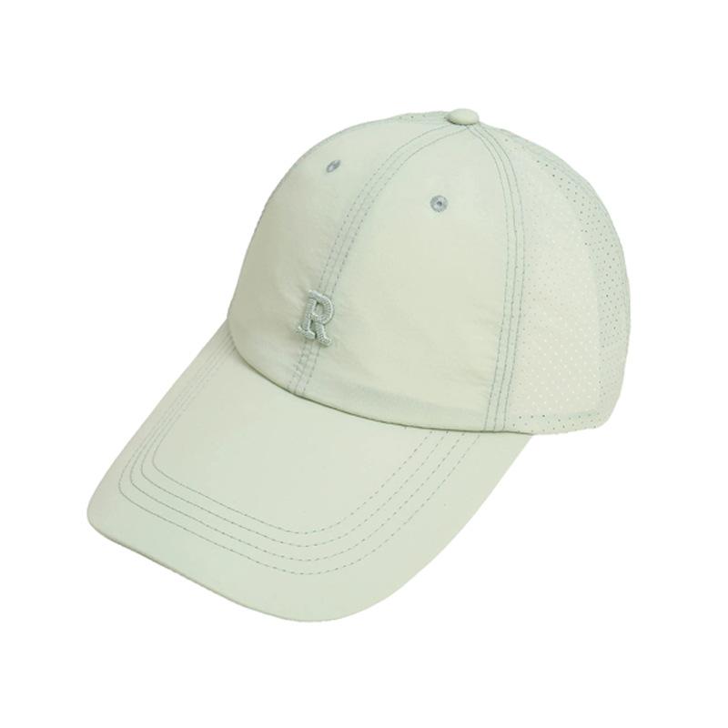 Light and quick-drying mesh breathable summer sunscreen embroidery R standard baseball cap big head circumference cap R embroidery label