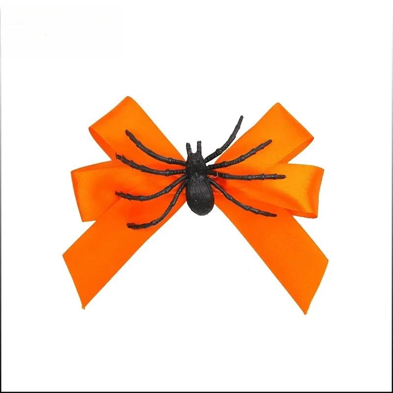 1-6PCS Halloween Spider Bow Hair Clips New Spider Theme Hair Accessories for Cosplay Costume Party Dress Up Festival Daily Wear