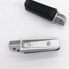 Aluminum Motorcycle Front Footrests Black Anti-Slip Motorcycle Pedals Easy Installation Motorbike Foot Pegs