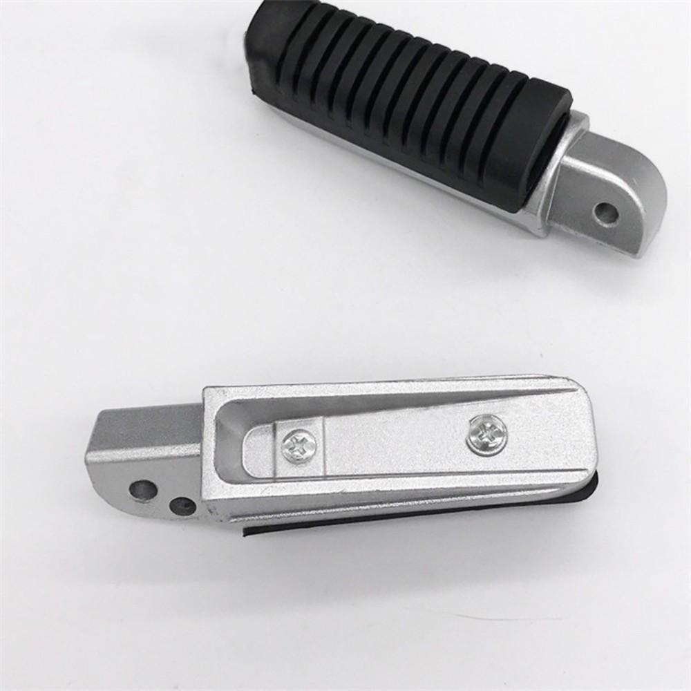 Aluminum Motorcycle Front Footrests Black Anti-Slip Motorcycle Pedals Easy Installation Motorbike Foot Pegs