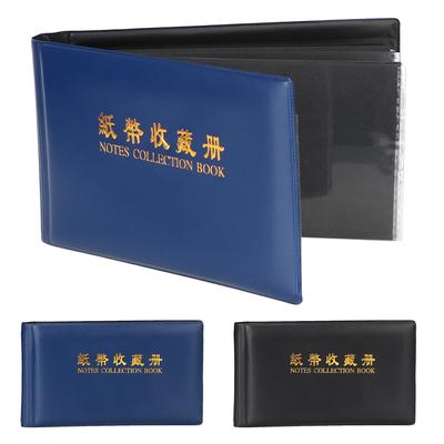 Loose Leaf Sheet Protective Bag Paper Money Collection Album 30 Pages for Collector Collection Pockets Money Banknote Transparent
