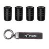 Car Tire Wheel Valve Caps Cover/Car Key Chain Ring Keychain For Mini Cooper JCW Works Cabrio F54 F55 F56 F57 F60 R50 R52 R53 R55 TC1