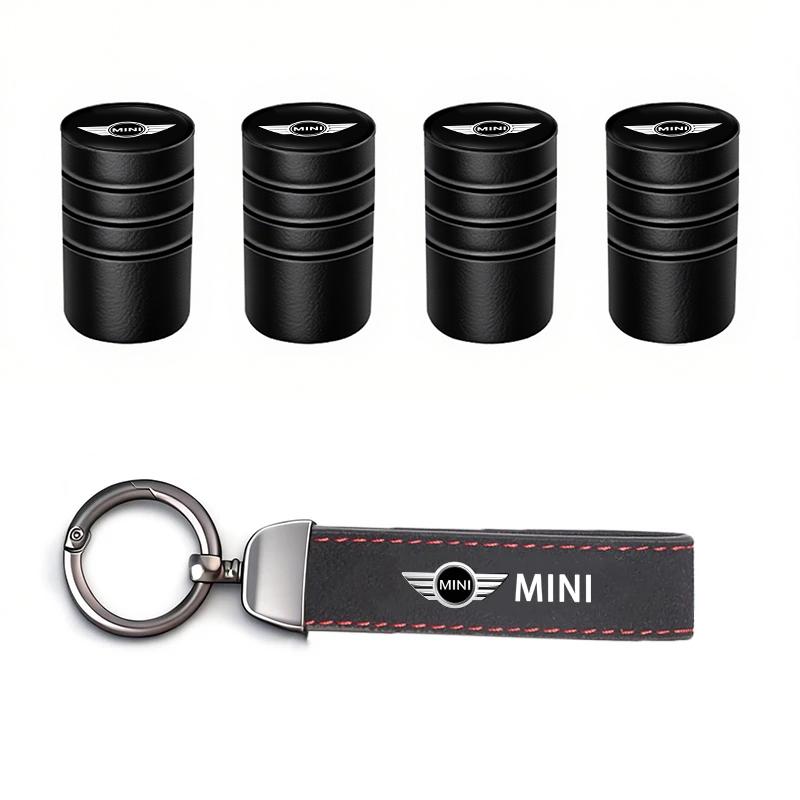Car Tire Wheel Valve Caps Cover/Car Key Chain Ring Keychain For Mini Cooper JCW Works Cabrio F54 F55 F56 F57 F60 R50 R52 R53 R55 TC1