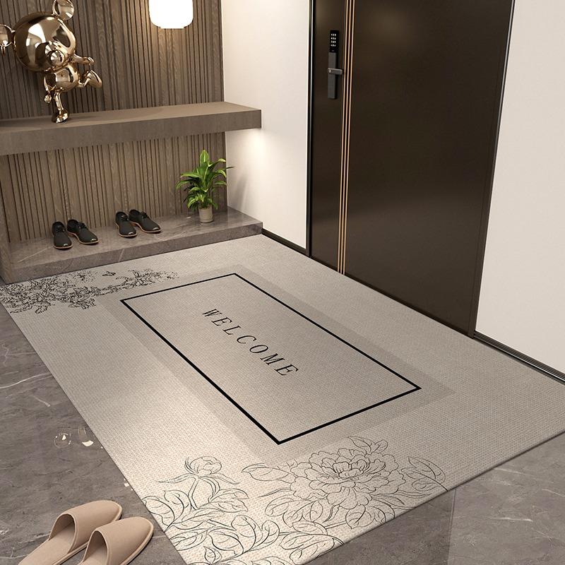 Entrance Door Mat Rectangular Doormat Hall Living Room Carpet  Modern Rug Home Decoration Non-slip Floor Mats