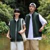 Women's 2024 Heavyweight 380g Stand-up Collar Zipper Vest - Solid Color Sleeveless Casual Sports Hoodie