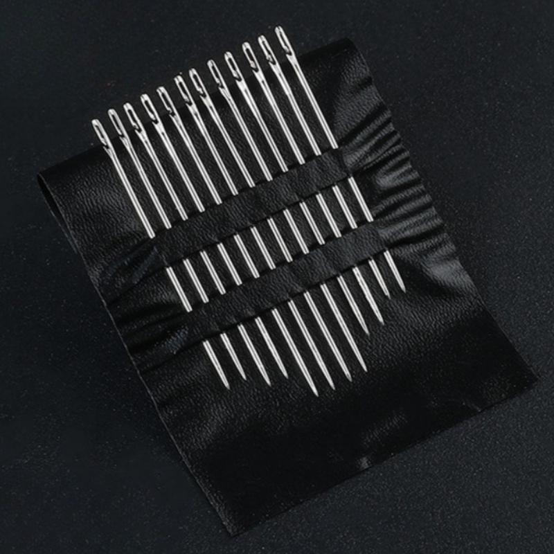 12 sztuk Igieł, Wielorozmiarowe Boczne Otwory Igła do Szycia ze Stali Nierdzewnej Igła do Szycia na Ślepo, Igła do Szycia DIY