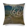 Retro Emblem Letter Pattern Digital Printing Short Plush Pillow Covers For Car Sofa Office Cushion Cover Home Goods 60X60Cm