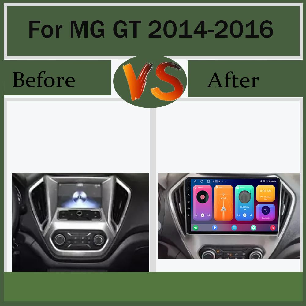 For MG GT 2014 2015 2016 Multimedia Video Player Navigation Stereo Head Android  13 WIFI HDR Screen No 2din Dvd Carplay Radio