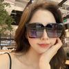 Large Frame Square Sun Glasses Women Men Gradient Fashion Sunglasses Daily Leisure Travel Female Male Eyeglasses