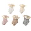 Colorful Baby Girl Sock  Baby Girls Ruffle Socks Kid Toddler Frilly Lace Ruffle Dress Cotton Socks for Spring Autumn