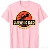 Grafiche Meme Divertenti Jurassic Dad Maglietta Unisex 100% Cotone Unisex di Alta Qualità Oversize Hawaiana Moda Lusso Maglietta a Girocollo