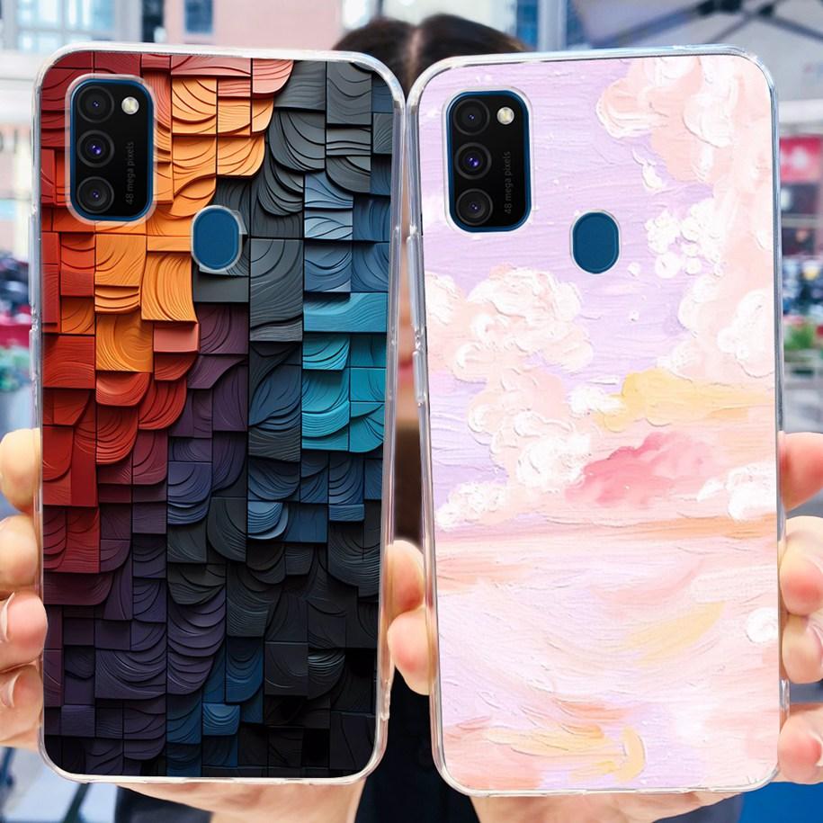 For Samsung M21 Case SM-M215F Silicone Soft Phone Cover For Samsung Galaxy M21 2020 Fundas Cartoon Coque For Samsung M 21 Bumper