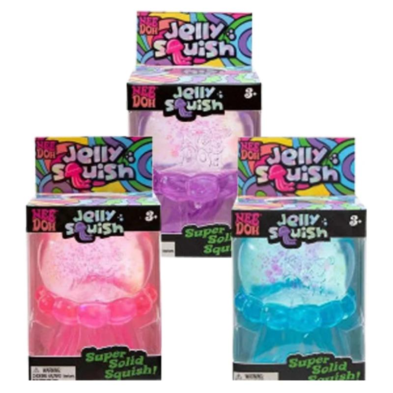 Squishies Needoh Jellyfish Squish Toy Fidget Toy, Water Sensory Soft Jelly Squeeze Stress Relief Fidget Blind Box Toy