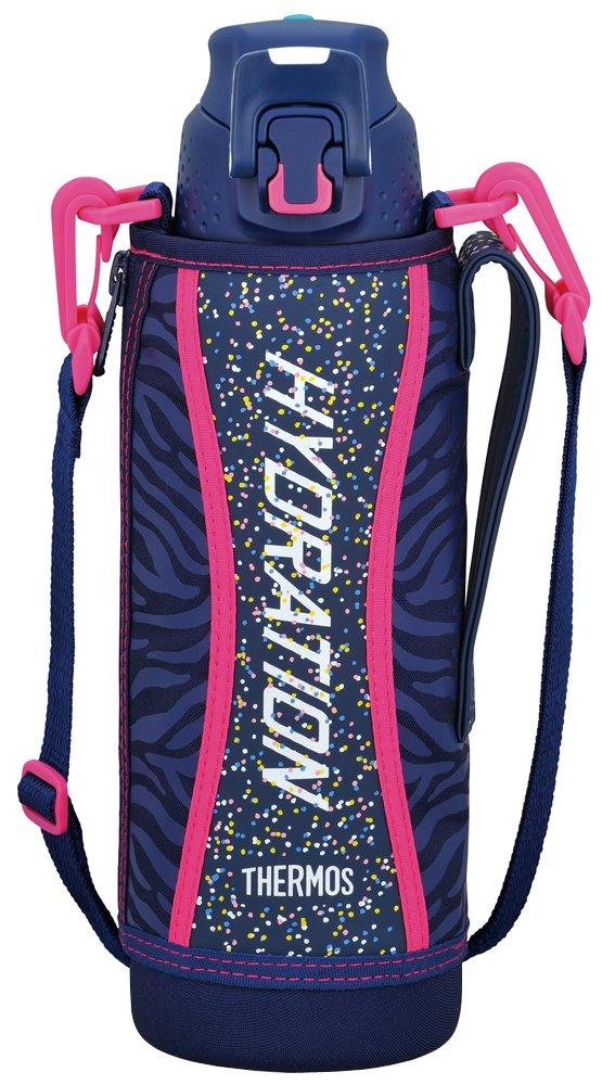 

Thermos Vacuum Insulated Sports Bottle, One-Touch Open Type, 1.0L, Navy Pink, FFZ-1001F NV-P