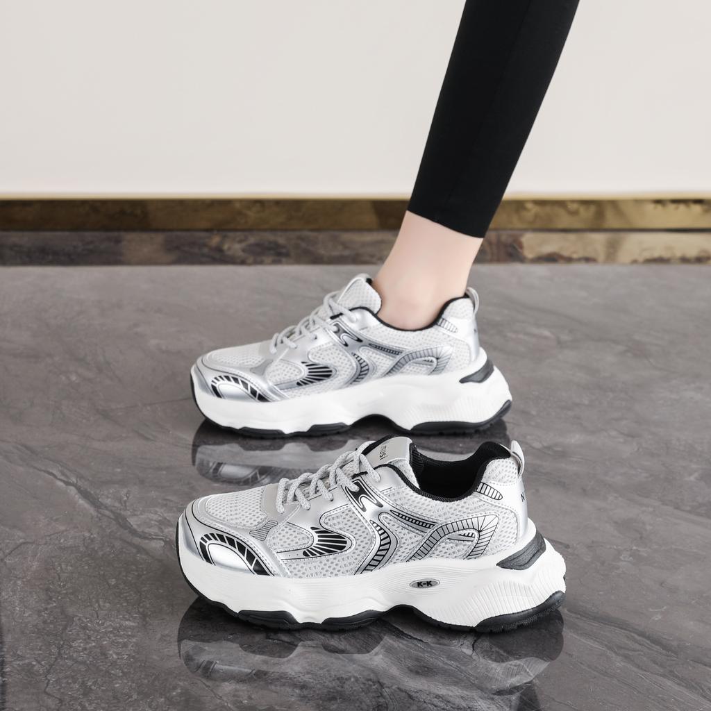 New Women's Shoes - Breathable Shoes, Versatile, Thick-soled, Heightening, Sports Shoes, Casual Shoes Devotion