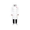 Anta Letter Logo Zipper Hooded Down Jacket Unisex Outerwear Snow-White 452240103-1