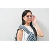 Zoff JUICY COLORS ZH241G02 Boston Sunglasses Clear Frame Blue Lens UV Protection Unisex Colorful Stylish Eyewear