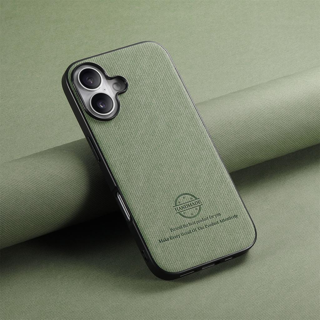 Applicable To IPhone16 Pro Mobile Phone Case All-inclusive Oblique Cloth Pattern Anti-drop Simple Apple 15 Pro Max Protective Case
