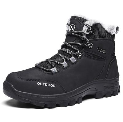 39-46 Men's Plus Size Fashionable Velvet Warm Outdoor High Top Hiking Shoes Hiking Shoes Outdoor Casual Shoes