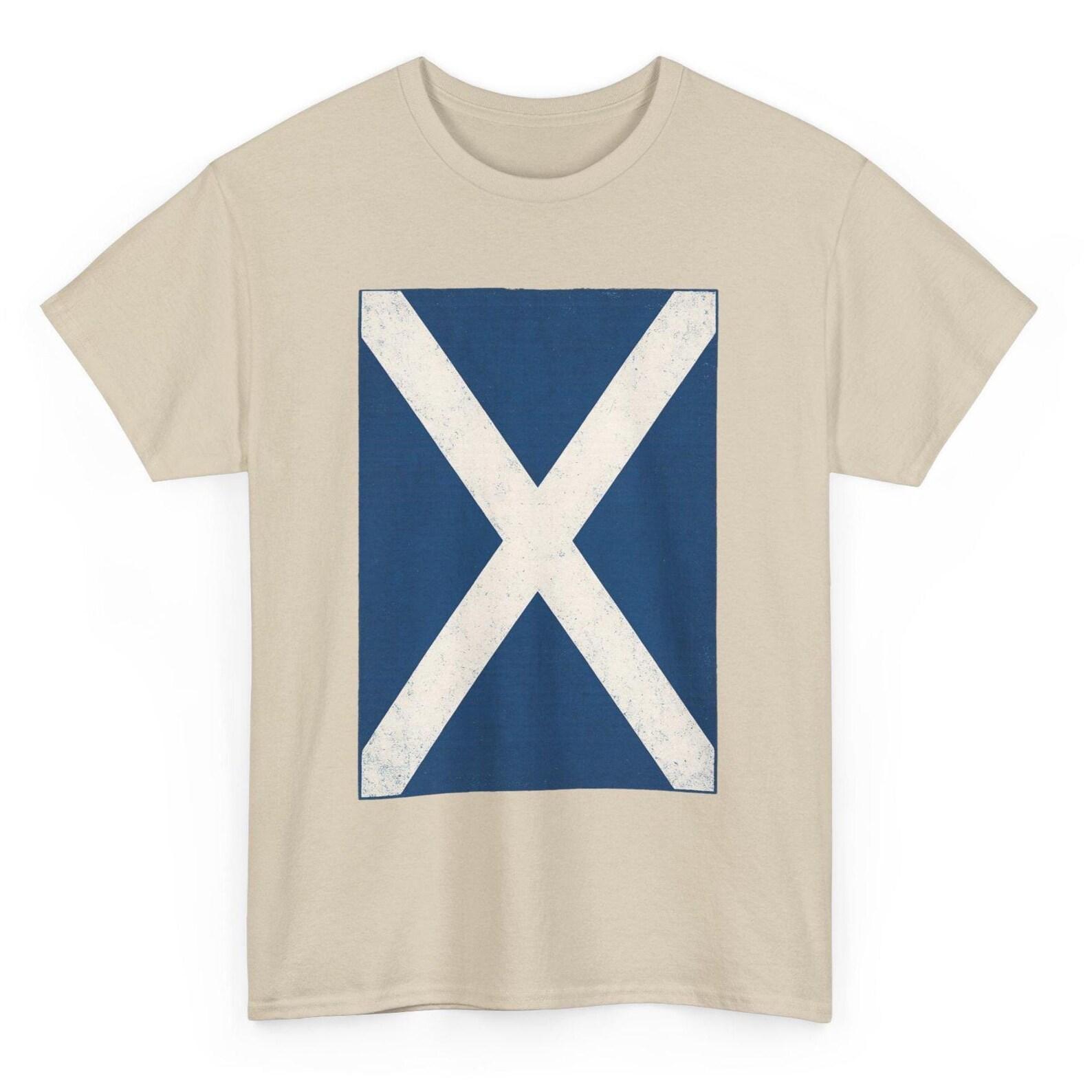 Saltire Scotland Flag T-Shirt: St. Andrew s Cross Graphic Tee 3XL