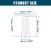 ACROPIX Push Bumper Fastener Rivet Clips Universal 5mm White 25pcs