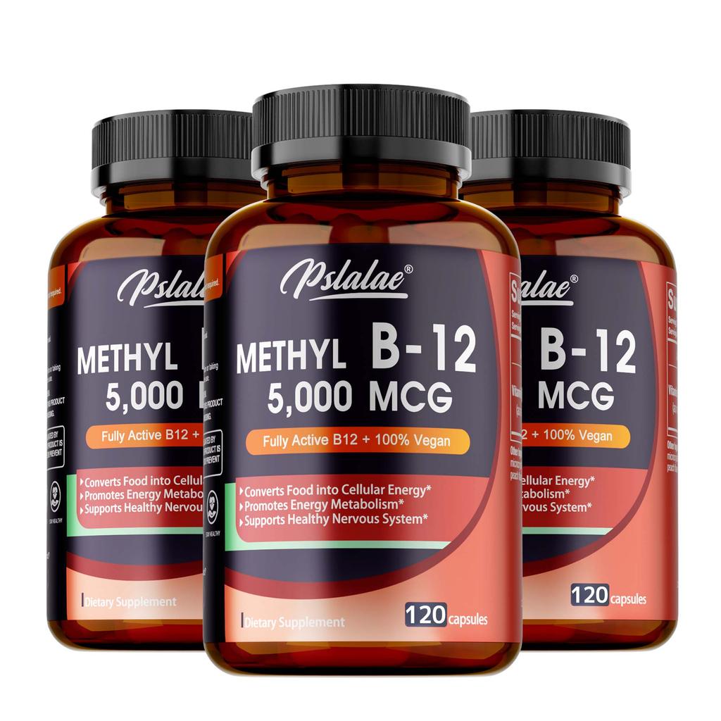 Pslalae Vitamin B12 Dietary Supplement, Contains Methylcobalamin, Daily Nutritional Supplement