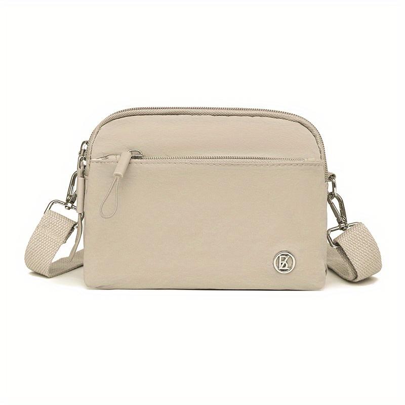 Ultra-light Nylon Crossbody Bag for Women Adjustable Wide Strap Lightweight Women s Bag Zipper Closure Stylish Messenger Bag 1419₽