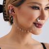 Accessories, Ethnic Style Piercing Jewelry, Stud Earrings, Nose Rings, Stage Free Punching Rhinestone Fringed Nose Rings