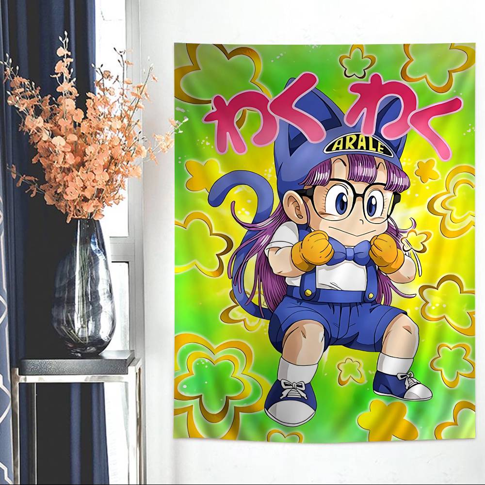 Comics Dr SSlump Tapestry Art Printing Japanese Wall Tapestry Anime Wall Hanging Home Decor