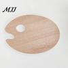 Left Right Handed Palette Wooden Paint with Thumb Hole for Oil, Acrylic, Portable Watercolor Painting, Oval-Shaped Wood Art Tray Artists Artist