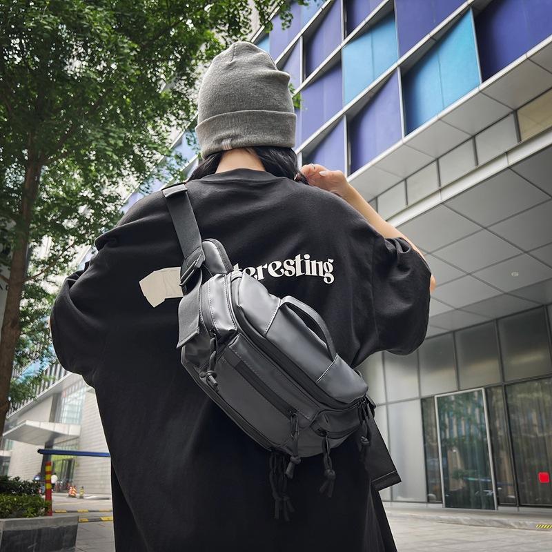 Hip Hop Casual Sport Chest Bag Men Women Large Capacity Techwear Style Waterproof Fanny Pack Multifunction Crossbody Hand Bag