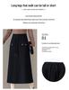 Spring 2026 High-Waisted Woolen Half-Skirt for Women - Versatile, Slimming, Casual Mid-Length.