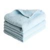 Tramparan Face Senshu Made In Set of Low Lint Blue Towel, Towel, Japan, 3, Furetemi, Quick-Drying, Absorbent, Thin, 100% Cotton, Shedding,