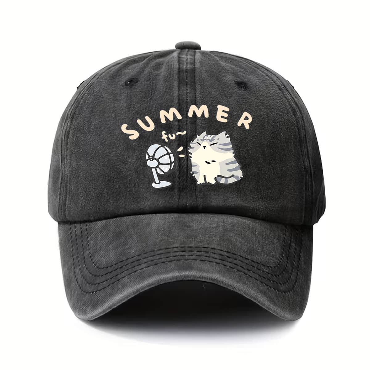 Baseball Cap Fashion Soft Top Baseball Cap Men s and Women s Casual Outdoor Cap чёрный