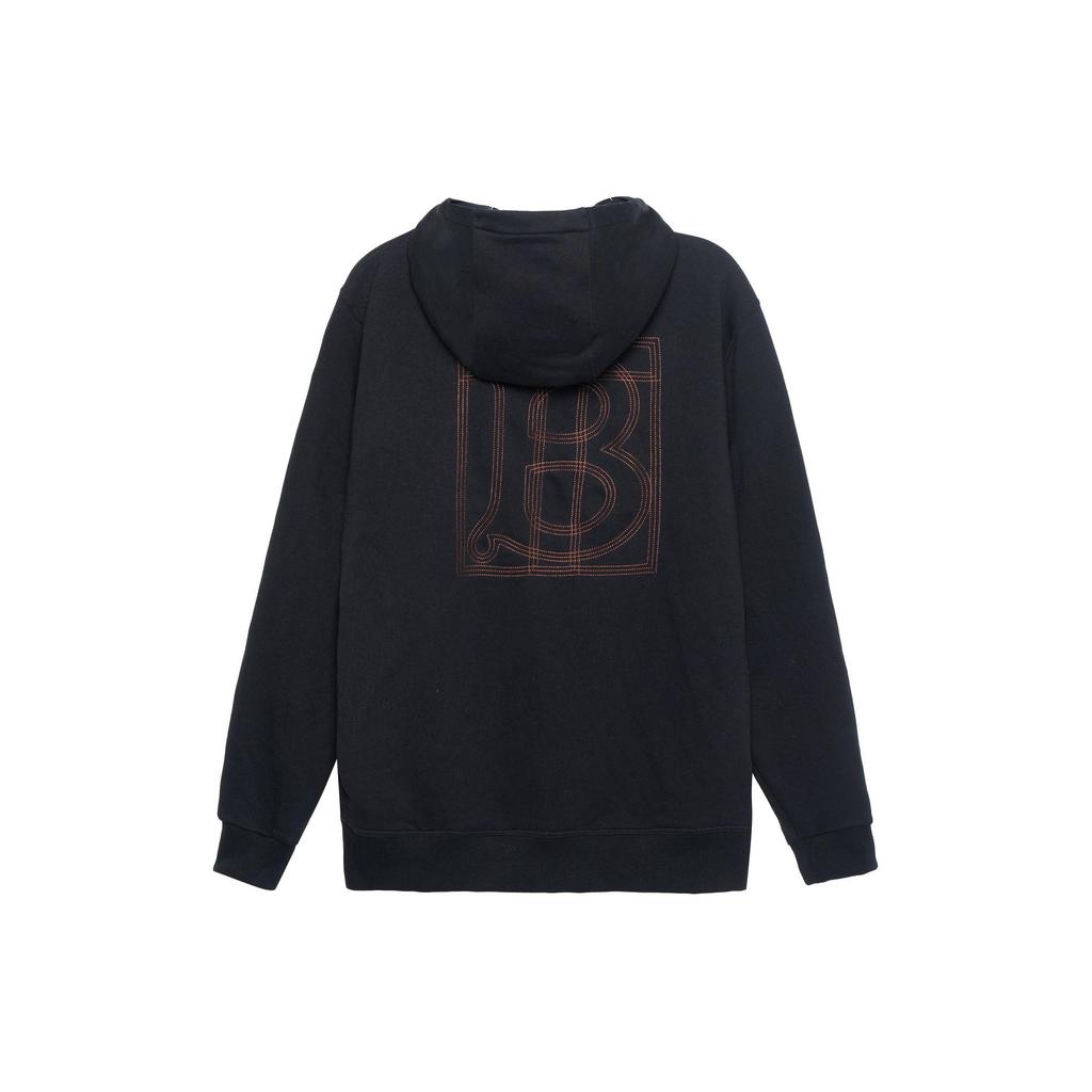 Burberry Topstitched Monogram Motif Cotton Oversized Hoodie 80575431