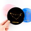 12PCS/Set Constellations Coaster Molds for DIY Epoxy Resin Plaster Cup Pad Mold Handmade Zodiac Table Mat Craft Mould Home Decor