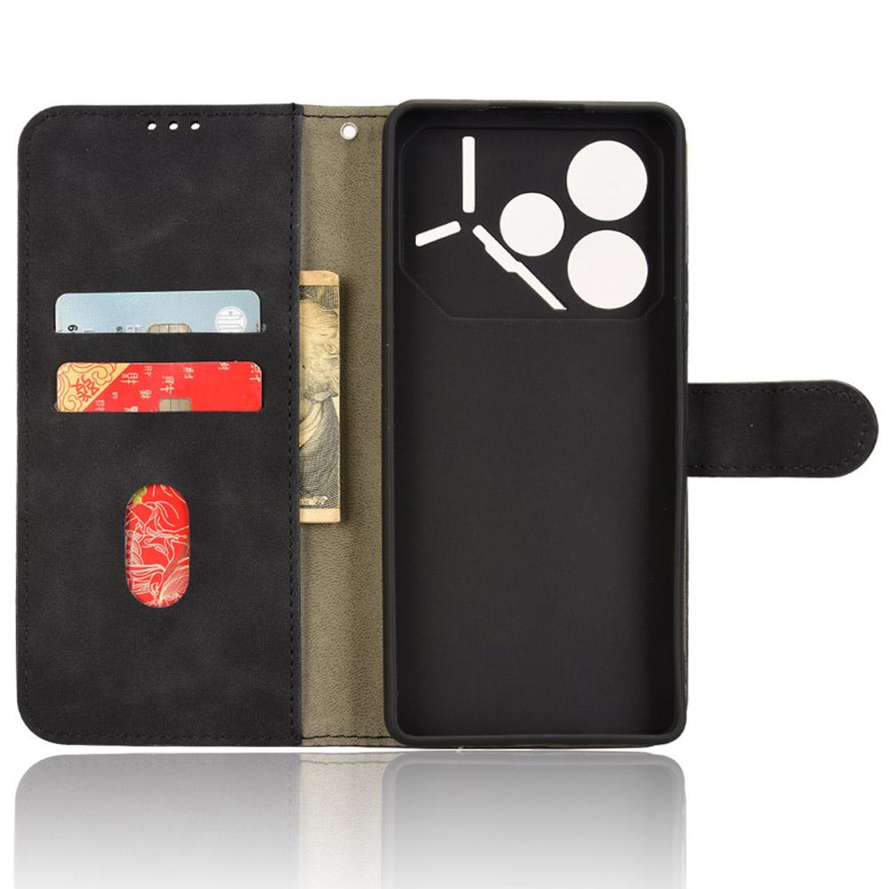 For TECNO Pova 6 4G Case PU Leather Folio Flip Phone Wallet Cover