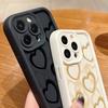 Colorful Love Hearts Pattern Shockproof Phone Cover For iPhone 16 Pro Max 15 Pro 14 13 12 11 XS XR 8 7 Lens Protection TPU Soft Silicone Bumper Cover