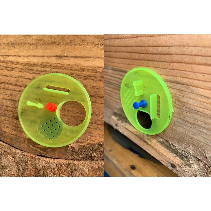 5 Stück Imkereigeräte Bienenstöcke Kunststoff Rund Bienenstöcke Nesttür Lüftungen Bienenwerkzeug Insektenbedarf