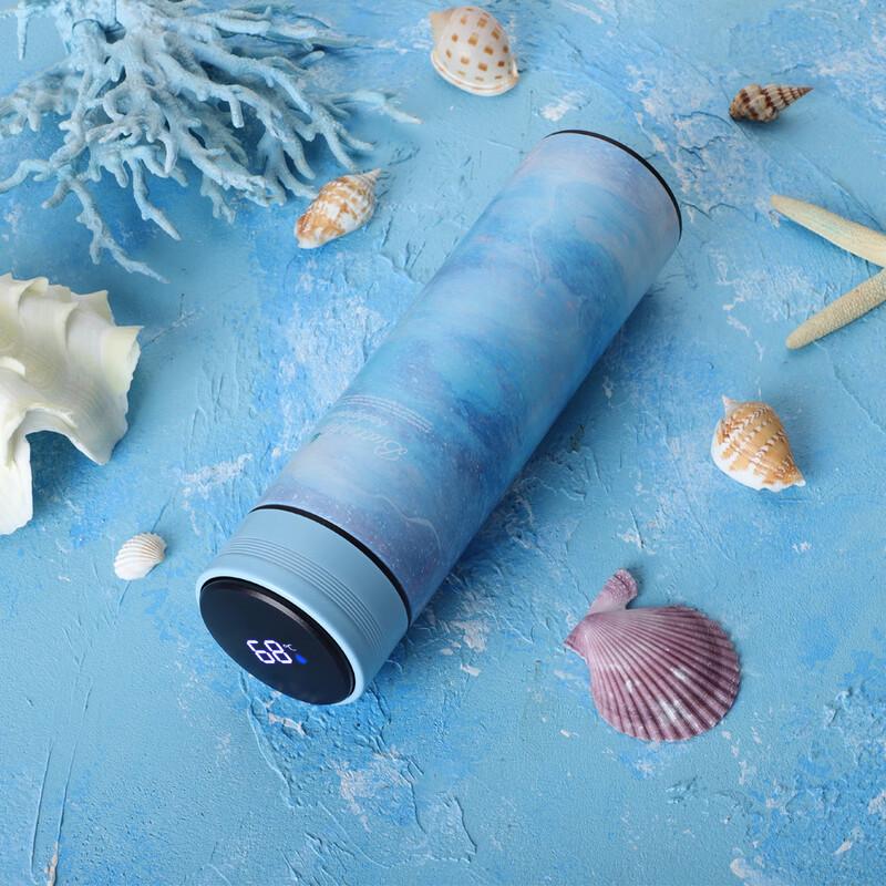 TLAKEHO Smart Replaceable Battery 304 Stainless Steel Thermos Cup